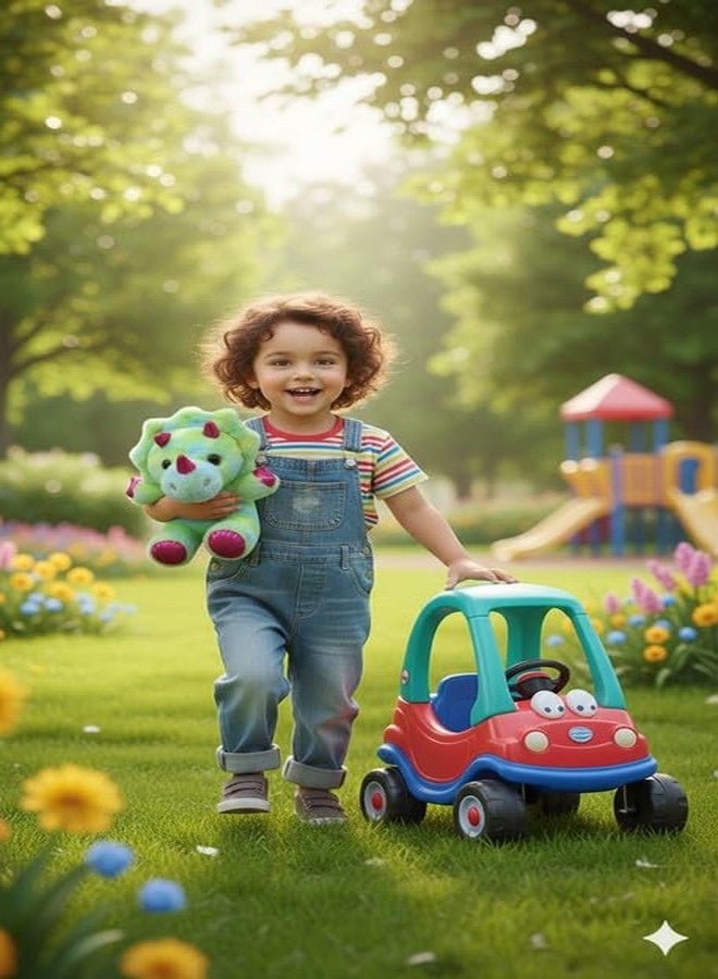 STRIDERS دمية ديناصور ستريدرز القطيفة ذات العيون الكبيرة | جرو محشو لطيف | حيوان أليف محبوب للبنات والأولاد | لعبة قطيفة ناعمة للعب والتجميع - 25 سم - Image 5